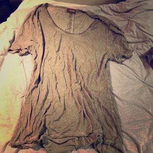 Faded olive green t-shirt